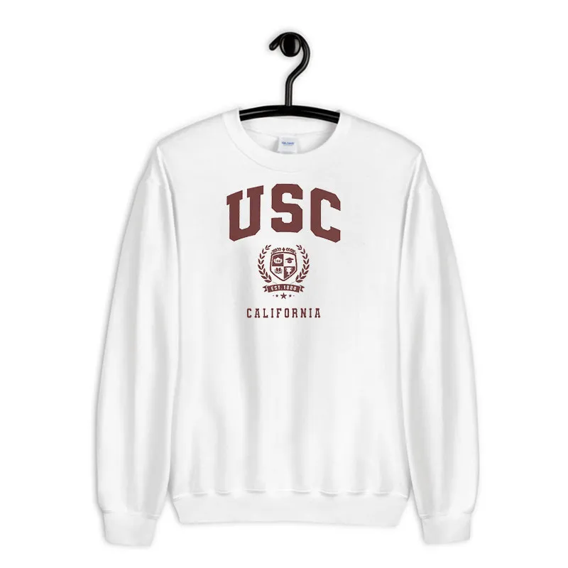 White Sweatshirt University Southern California Alumni Usc Merch Shirt