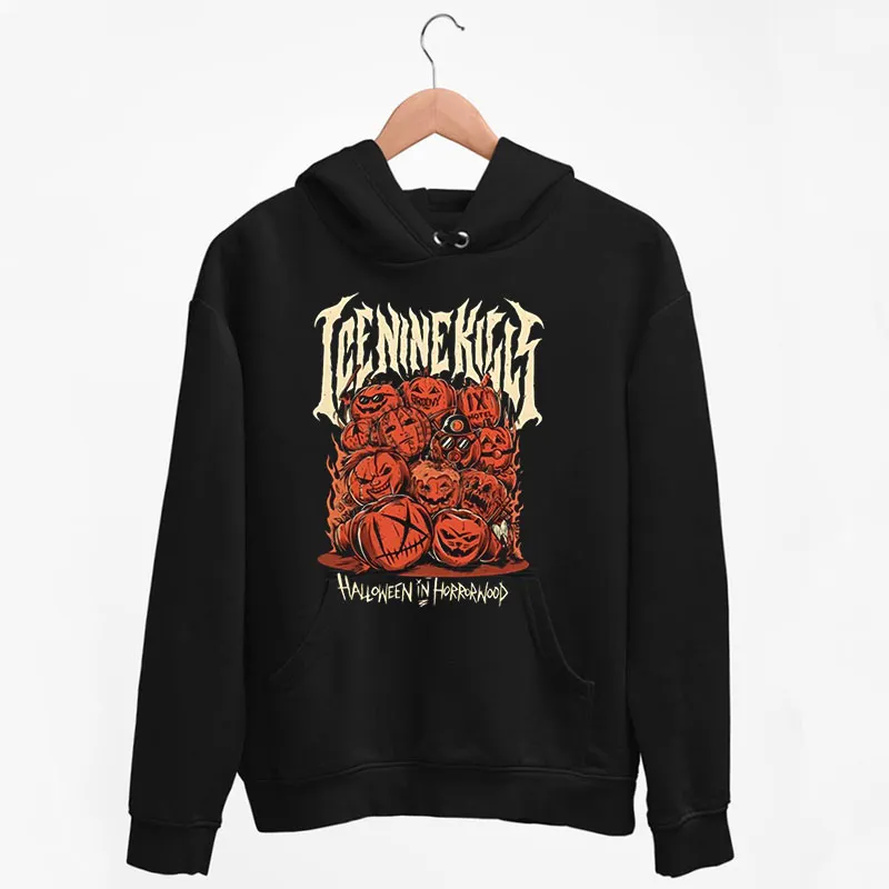 Black Hoodie Halloween Ice Nine Kills Trinity Of Terror Tour Shirt