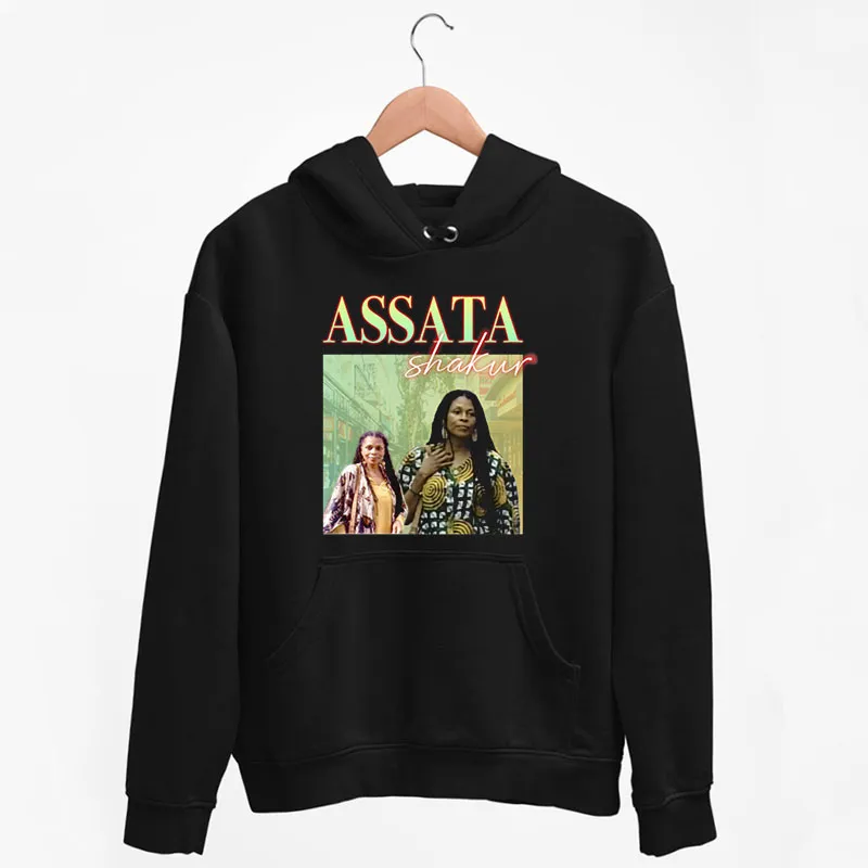 Black Hoodie Vintage Inspired Assata Shakur T Shirt