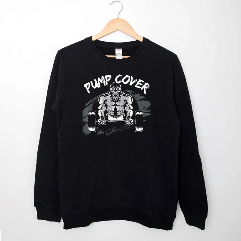 Black Sweatshirt Funny Gorilla Beast Rage Pump Cover Gym Shirt