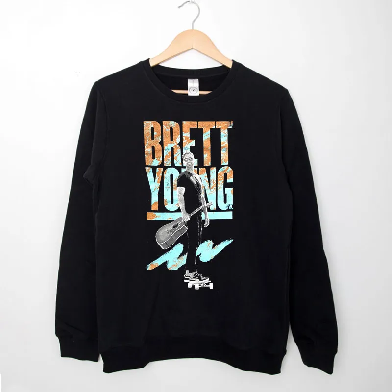 Black Sweatshirt Retro Vintage Brett Young Shirt