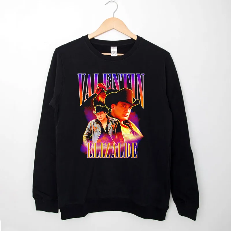Black Sweatshirt Vintage Inspired Valentin Elizalde Shirt
