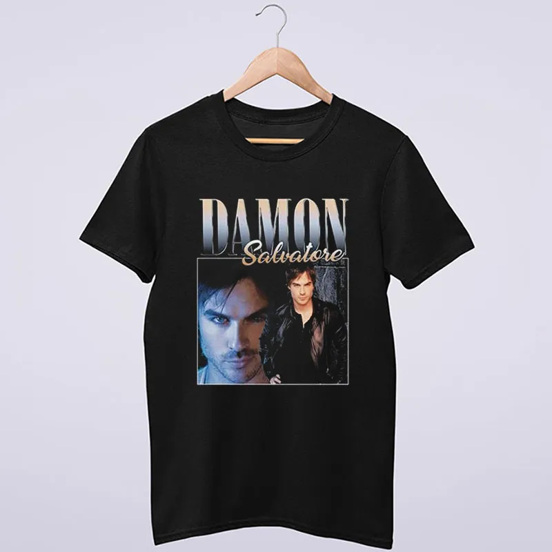90s Vintage Damon Salvatore The Vampire Diaries Shirt