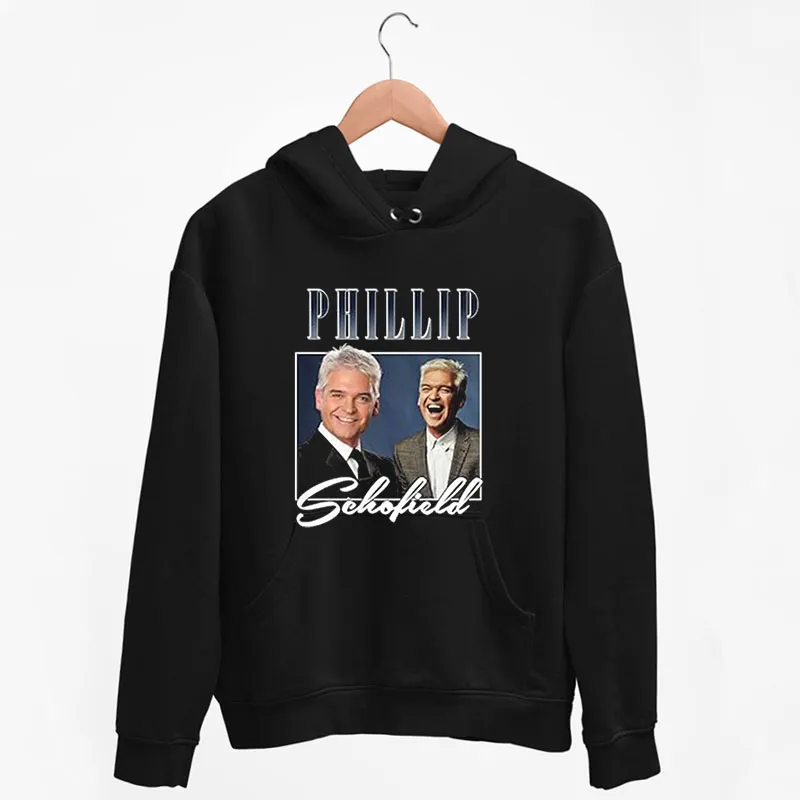 Black Hoodie Retro Vintage Phillip Schofield Shirt