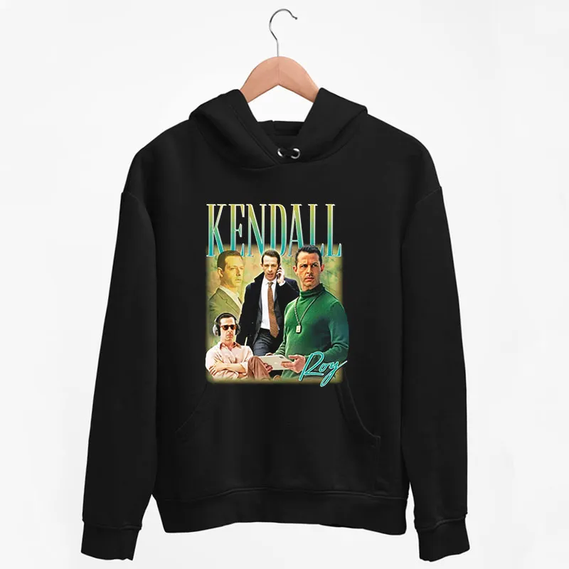 Black Hoodie Vintage Inspired Kendall Roy Shirt