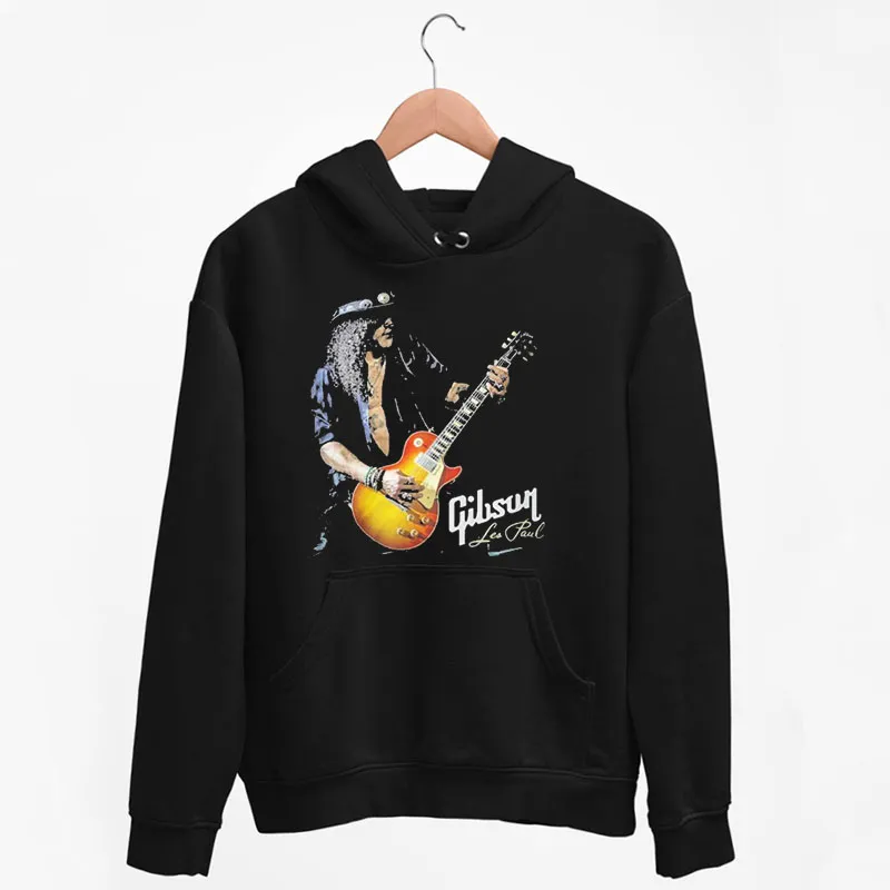 Black Hoodie Vintage Inspired Les Paul T Shirt