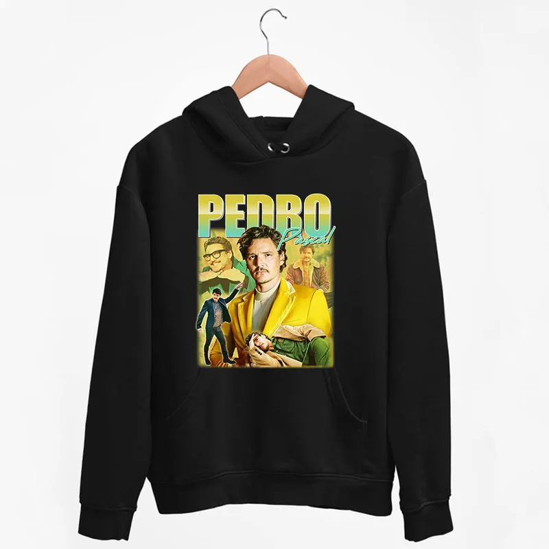 Black Hoodie Vintage Inspired Pedro Pascal Shirt