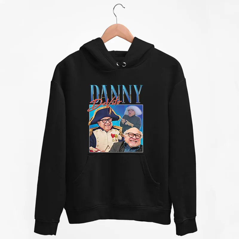 Black Hoodie Vintage Retro Danny Devito Shirt