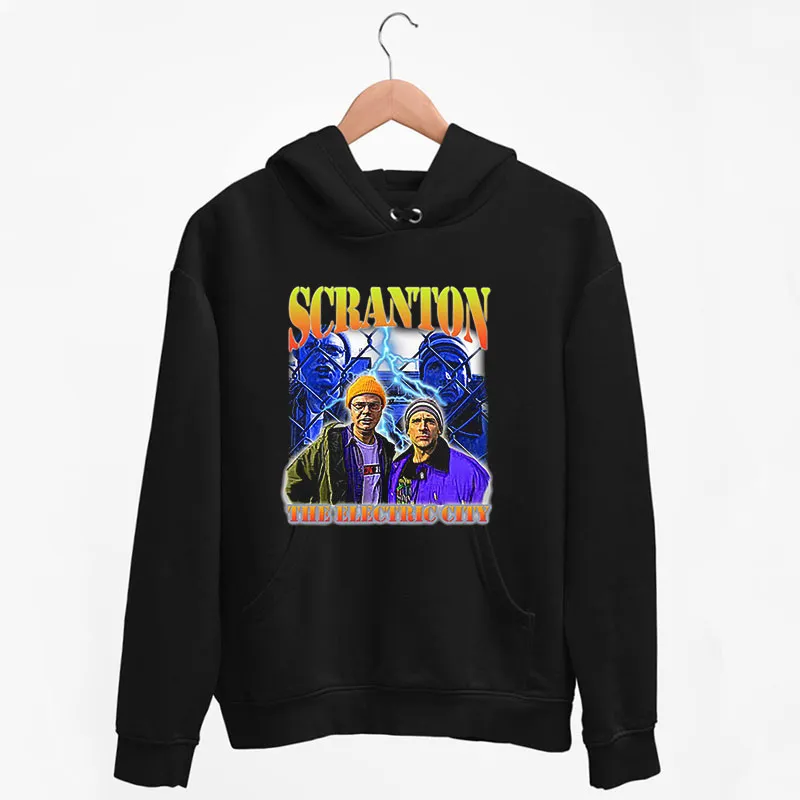 Black Hoodie Vintage Scranton The Electric City Shirt