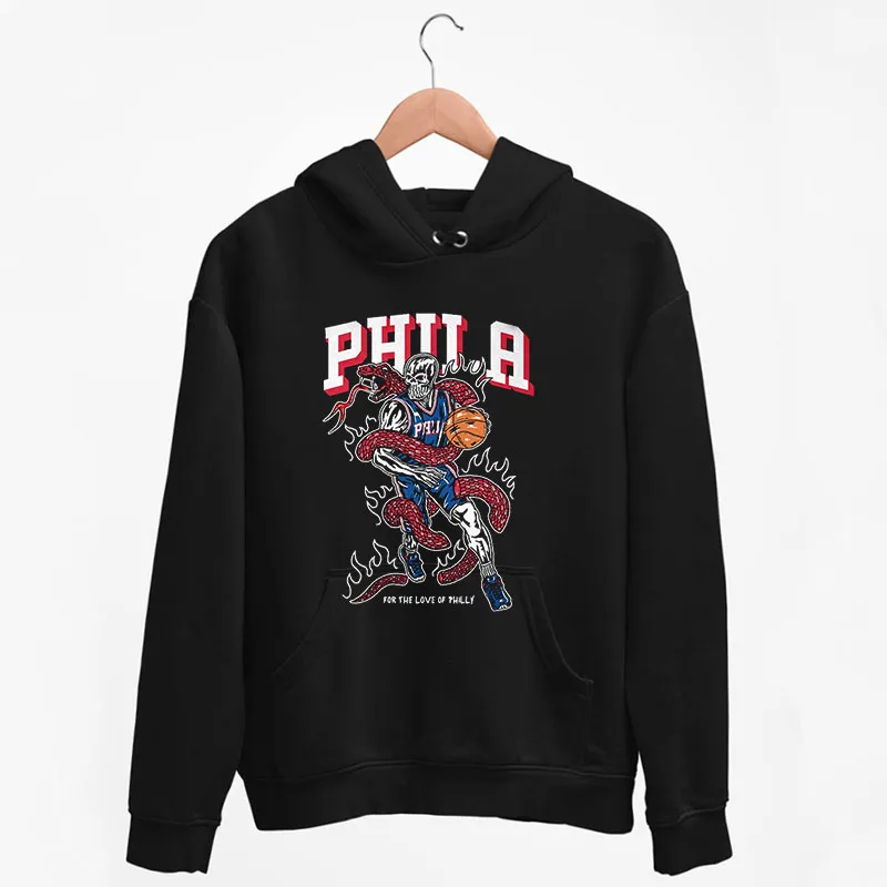 Black Hoodie Warren Lotas For The Love Of Philly Philadelphia T Shirt