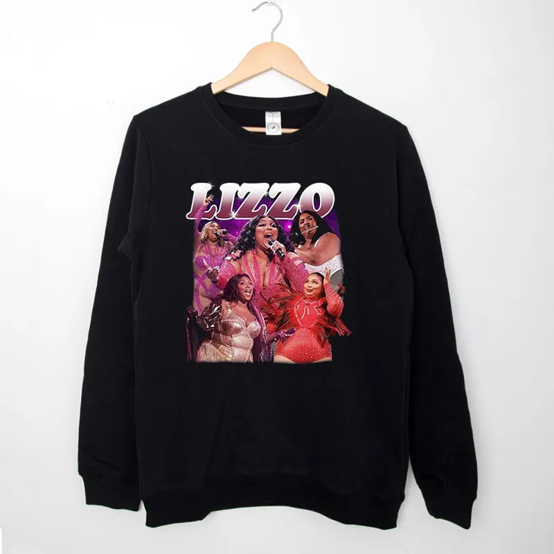 Black Sweatshirt 90s Vintage Lizzo Music Tour Lizzo Hoodie