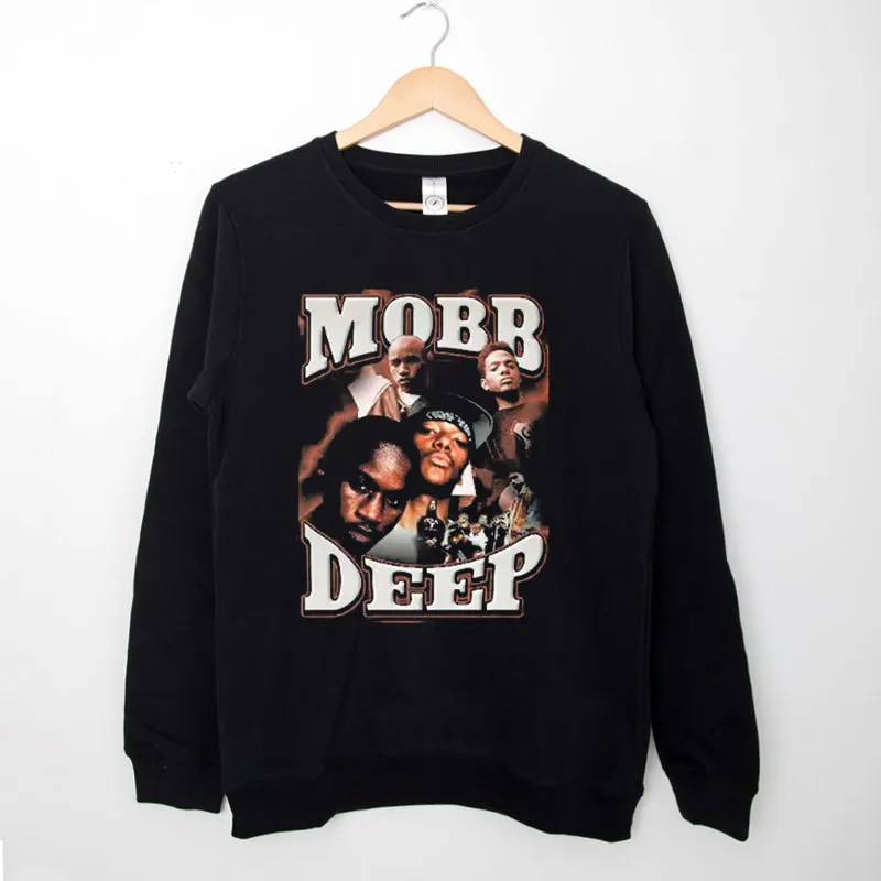 Black Sweatshirt 90s Vintage Rap Hip Hop Mobb Deep Hoodie