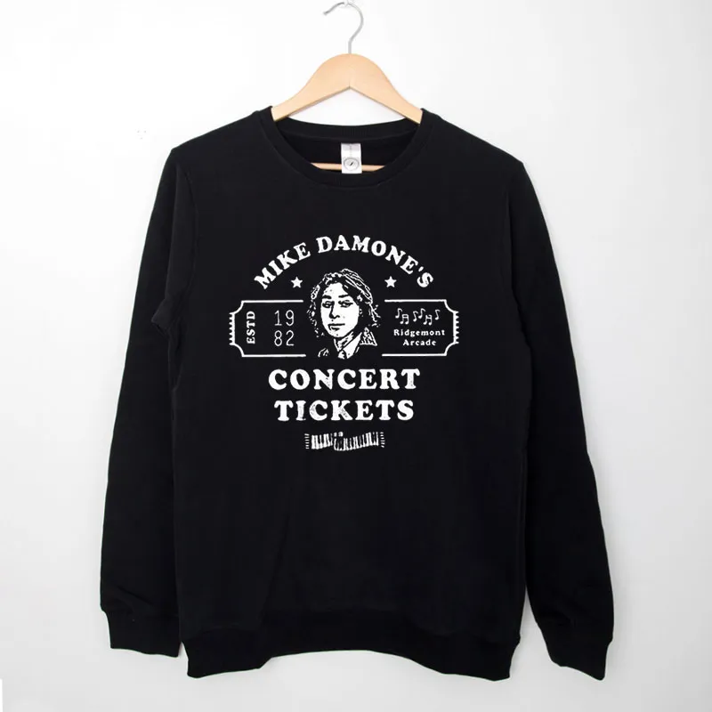 Black Sweatshirt Mike Damone Concert Tickets Shirt