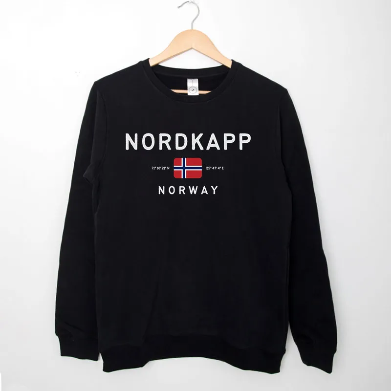 Black Sweatshirt Nordkapp Norway North Cape Shirt