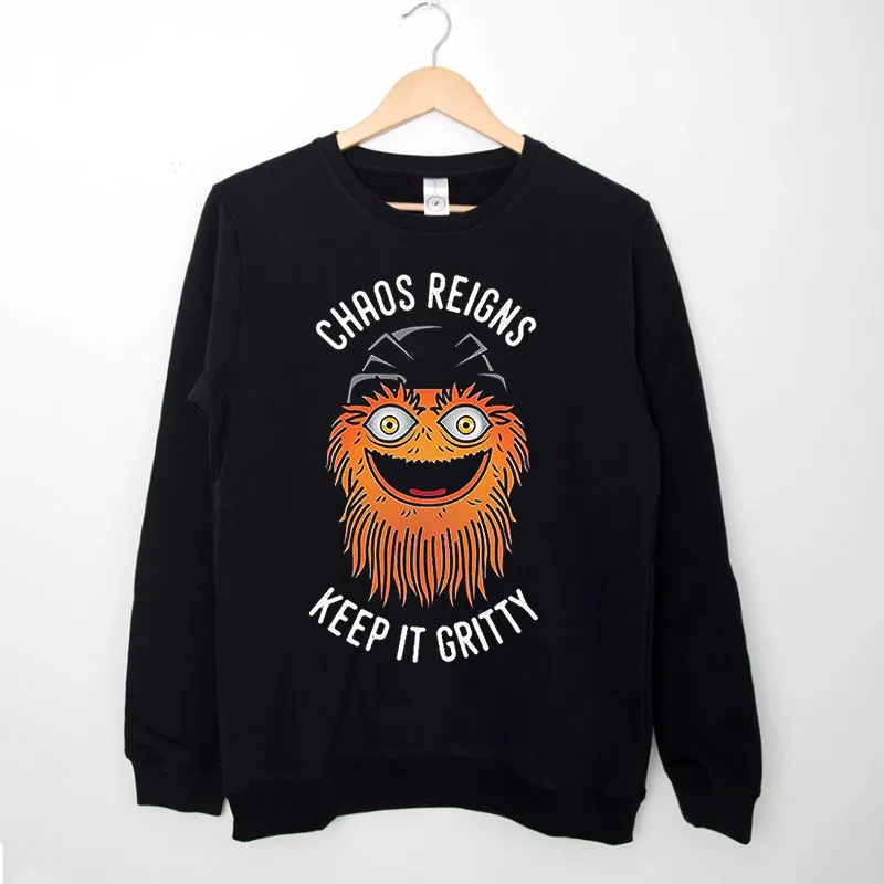 Black Sweatshirt Reigns Keep It Mascot Chaos Gritty Tshirt