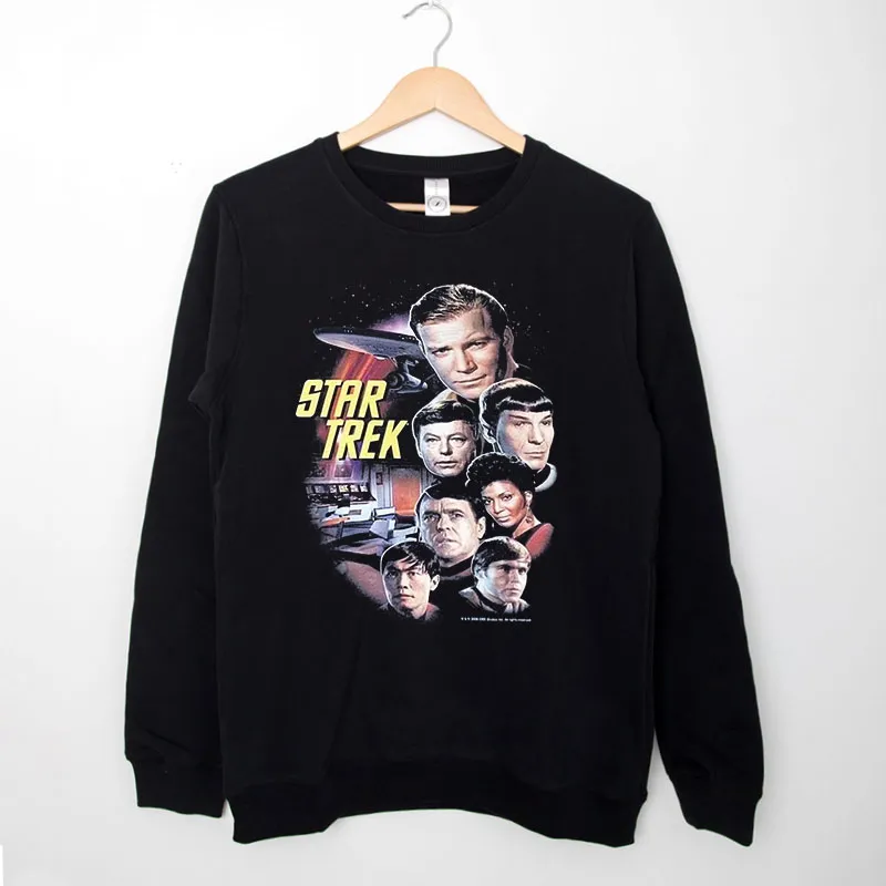 Black Sweatshirt Retro 2008 Vintage Star Trek Shirt