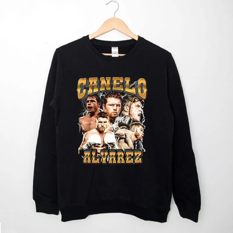 Black Sweatshirt Retro Vintage Boxing Canelo Alvarez Shirt