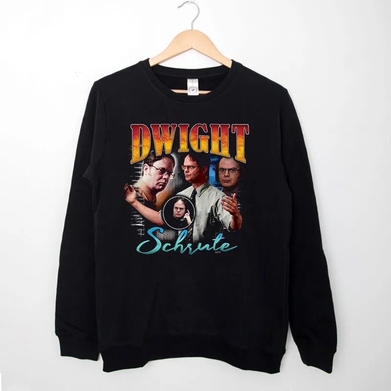 Black Sweatshirt Retro Vintage Dwight Schrute T Shirt