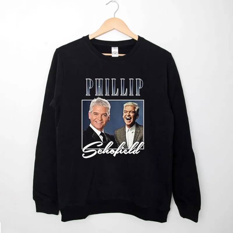 Black Sweatshirt Retro Vintage Phillip Schofield Shirt