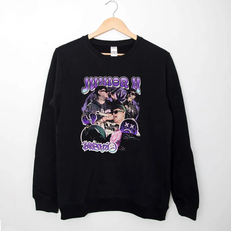 Black Sweatshirt Sad Boyz Junior H Merchandise Hoodie