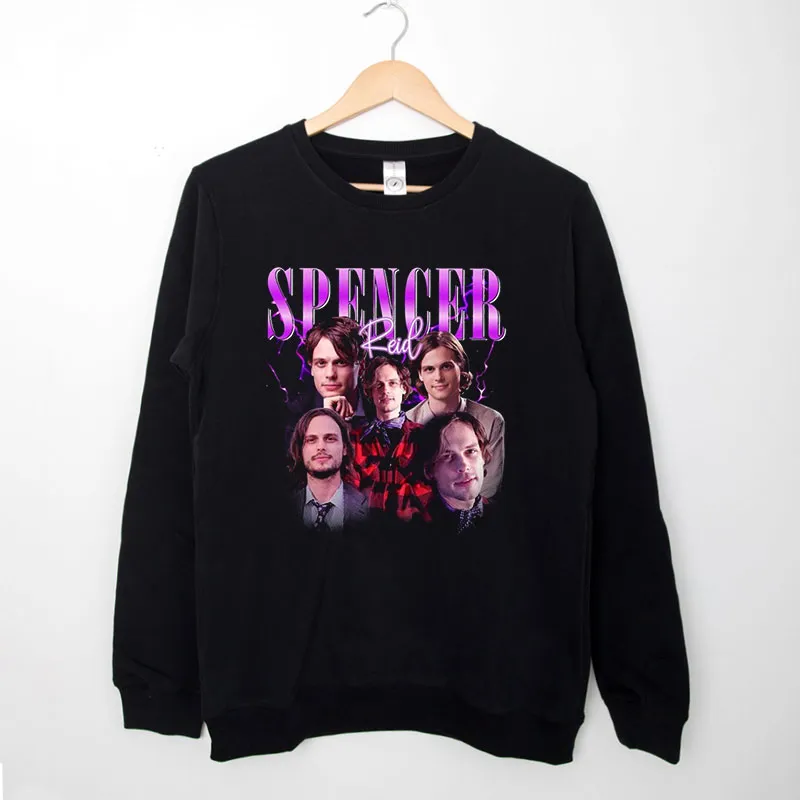 Black Sweatshirt Vintage Criminal Minds Dr Spencer Reid T Shirt