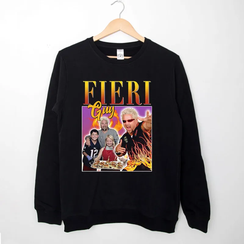 Black Sweatshirt Vintage Guy Fieri Food Television Shirt