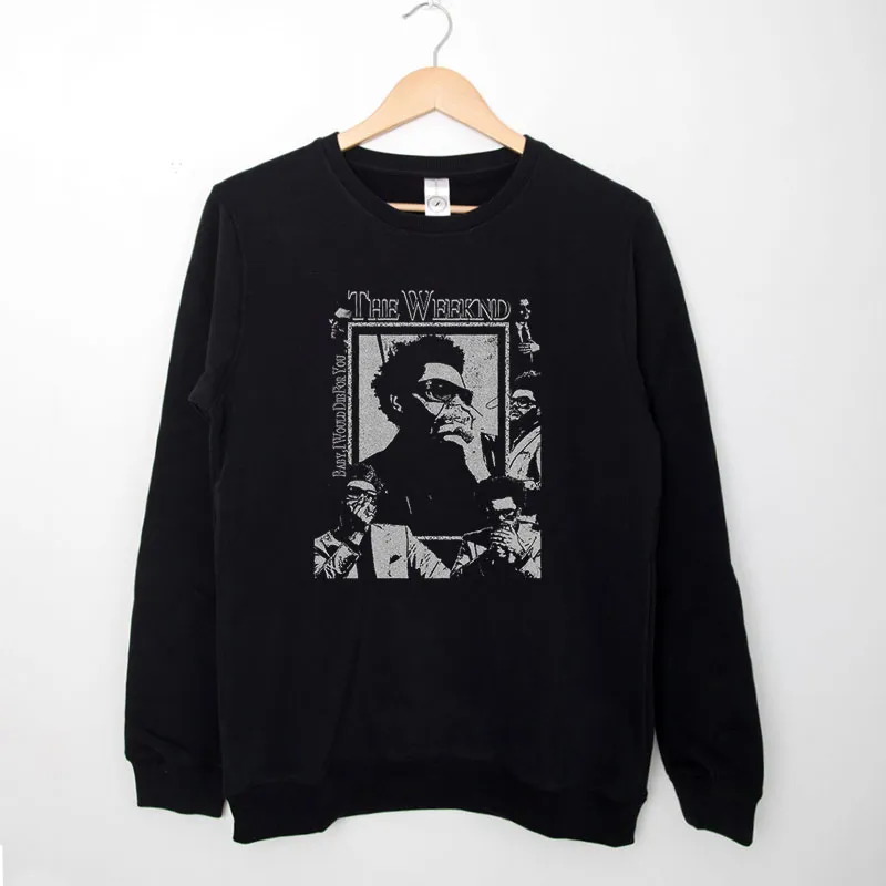Black Sweatshirt Vintage Hip Hop The Weeknd Merch Hoodie