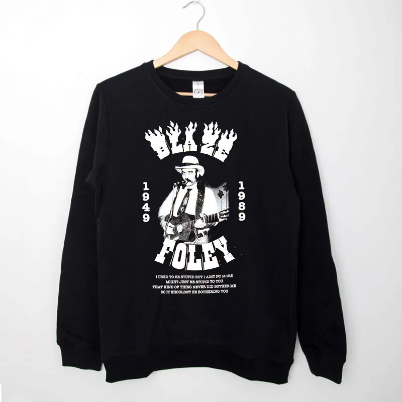 Black Sweatshirt Vintage Inspired Blaze Foley Shirt
