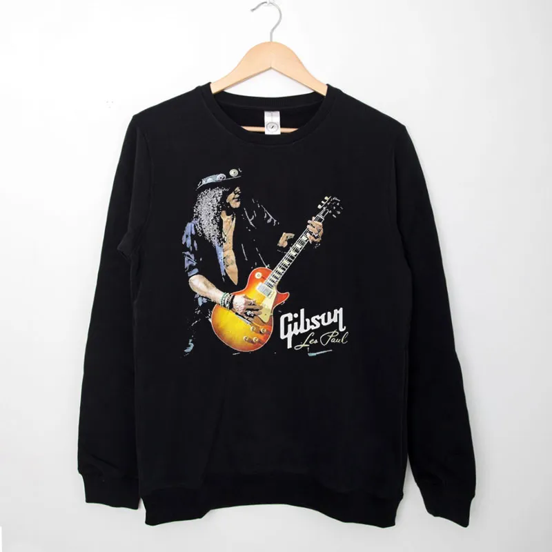 Black Sweatshirt Vintage Inspired Les Paul T Shirt
