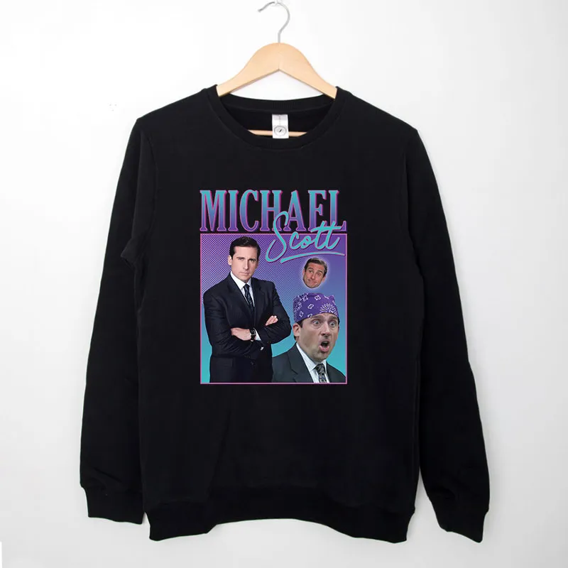 Black Sweatshirt Vintage Inspired Michael Scott Shirt