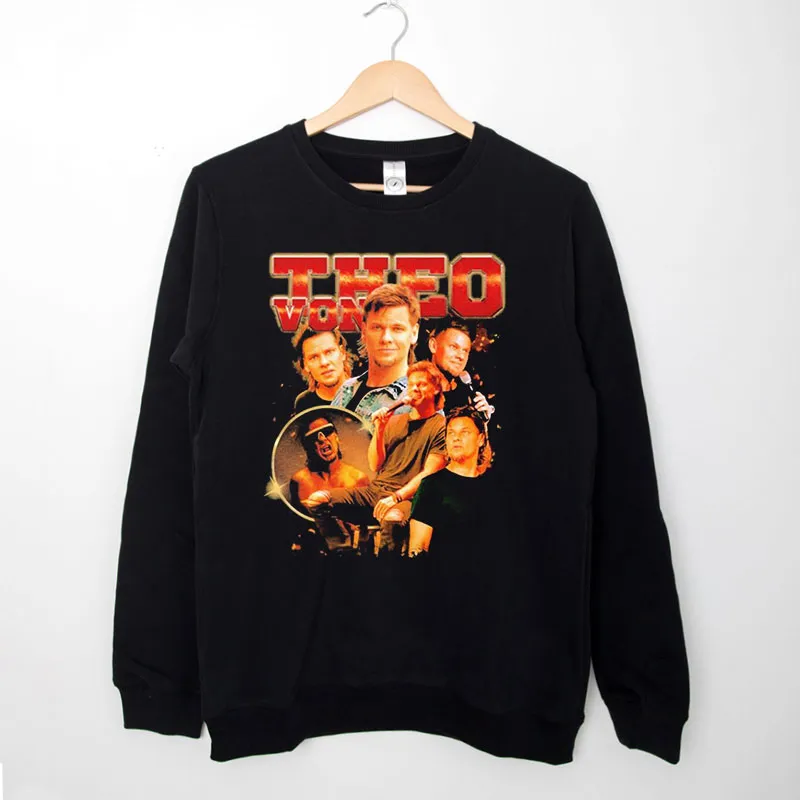 Black Sweatshirt Vintage Inspired Theo Von T Shirt