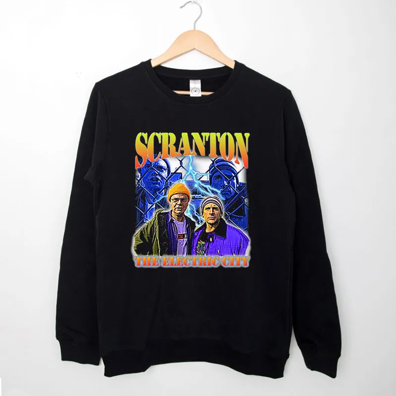 Black Sweatshirt Vintage Scranton The Electric City Shirt