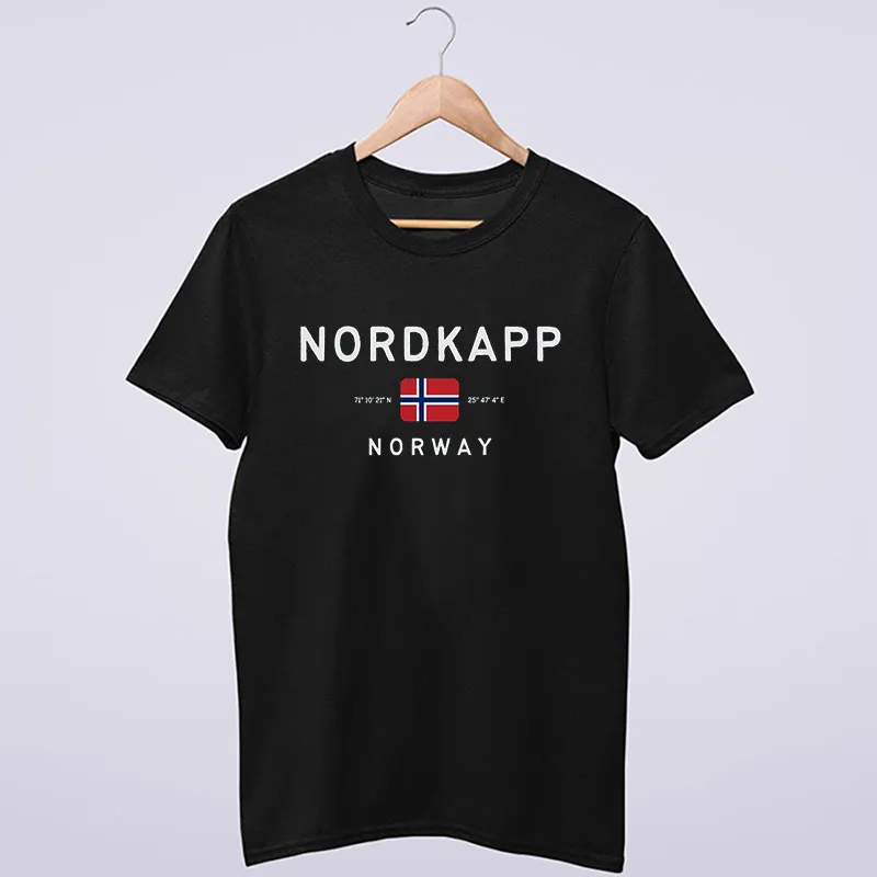 Black T Shirt Nordkapp Norway North Cape Shirt