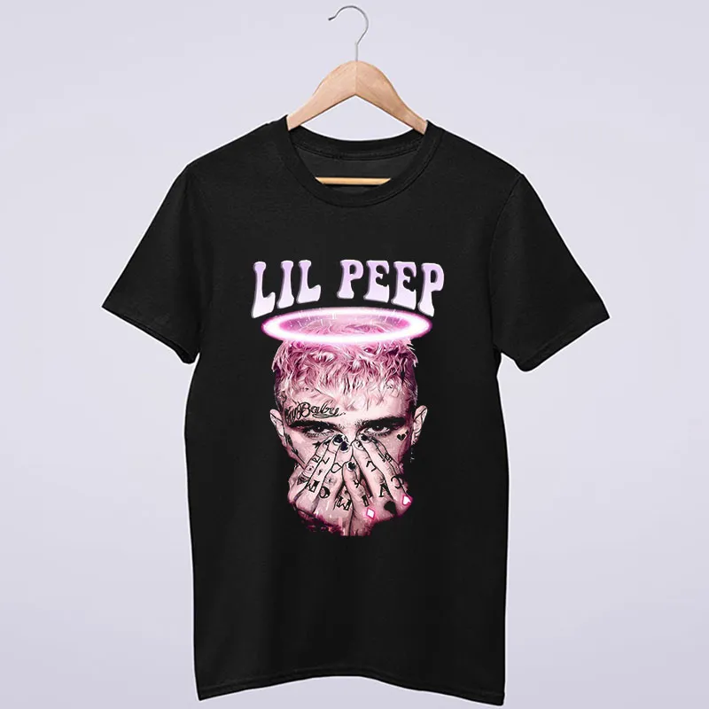 Black T Shirt Retro Rap Hip Hop Love Lil Peep Shirt