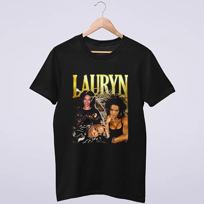 Black T Shirt Retro Vintage Lauryn Hill Hoodie