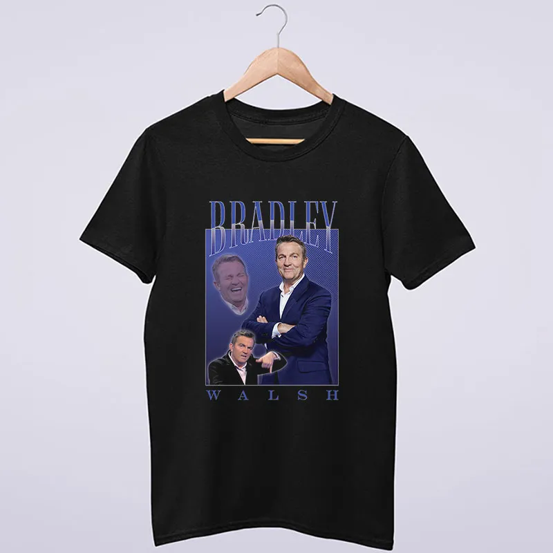 Black T Shirt Vintage Inspired Bradley Walsh Shirt
