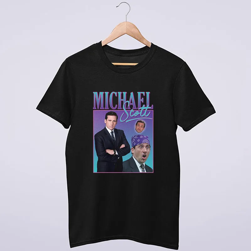 Black T Shirt Vintage Inspired Michael Scott Shirt