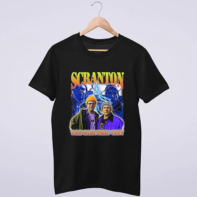Black T Shirt Vintage Scranton The Electric City Shirt
