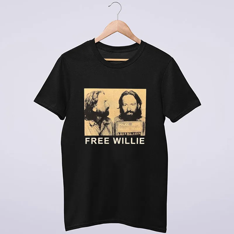 Free Willie Nelson Mugshot Shirt