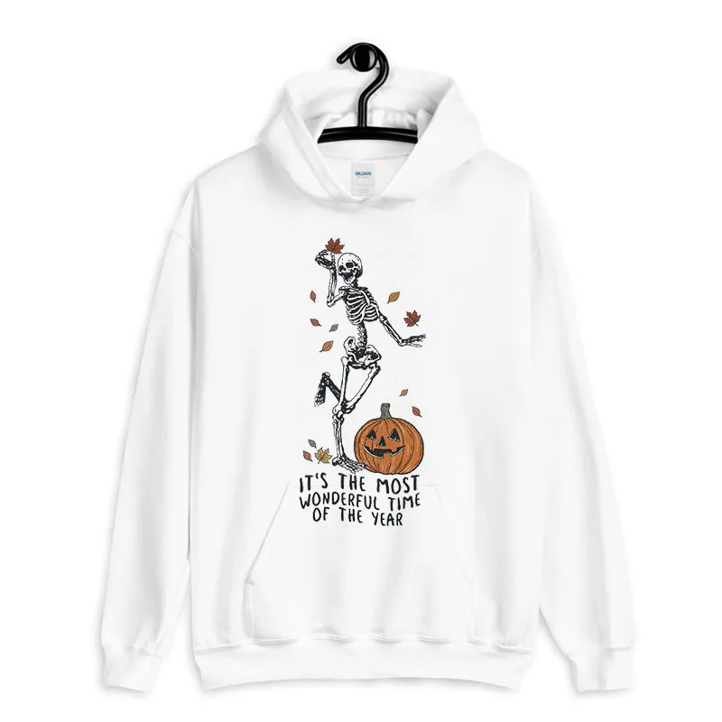 Funny Skeleton Its The Most Wondrful Time Halloween Sweatshirt