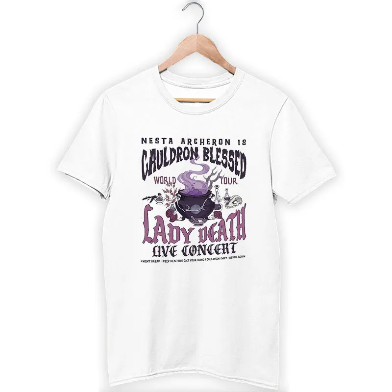Nesta Archeron Cauldron Blessed Lady Death Band Shirt