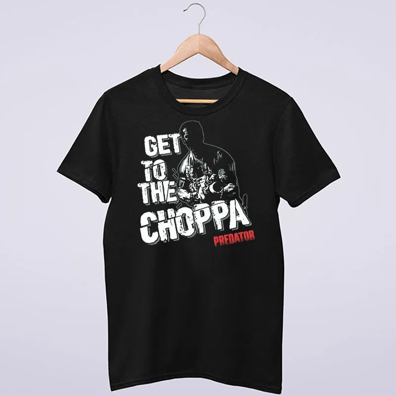 Retro Predator Get To The Choppa T Shirt