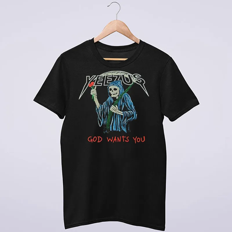 Vintage Grim Reaper Yeezus God Wants You Shirt