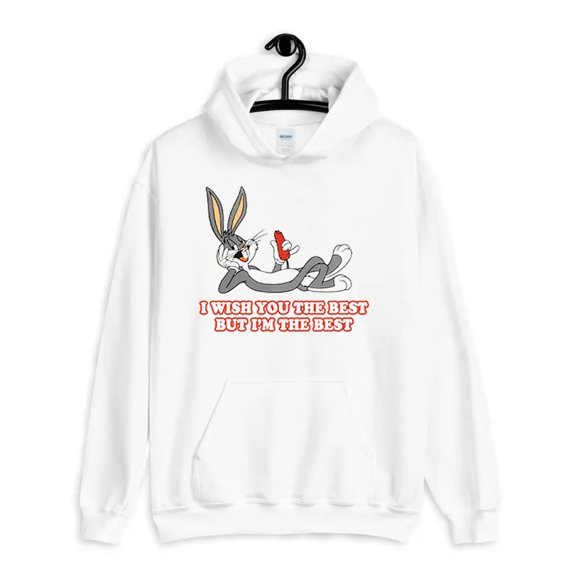 White Hoodie Funny Looney Tunes I'm The Best T Shirt