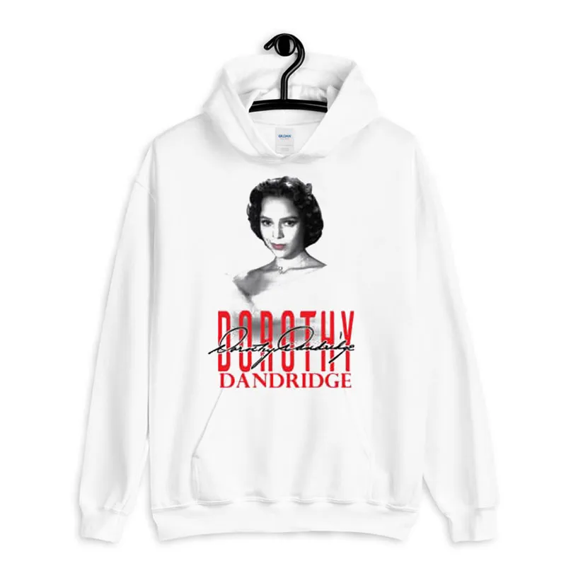 White Hoodie Vintage Inspired Dorothy Dandridge T Shirt