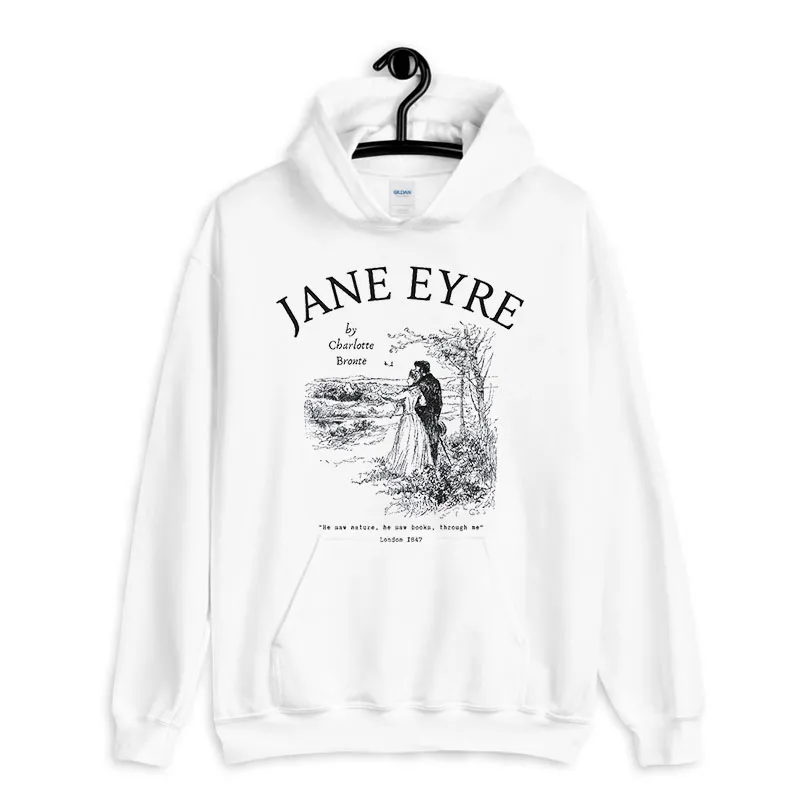 White Hoodie Vintage Inspired Jane Eyre Shirt