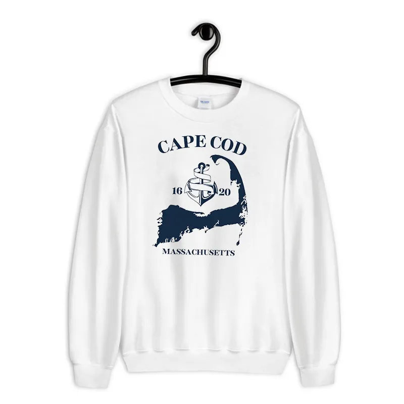 White Sweatshirt Massachusetts The Cape Cod Hoodie