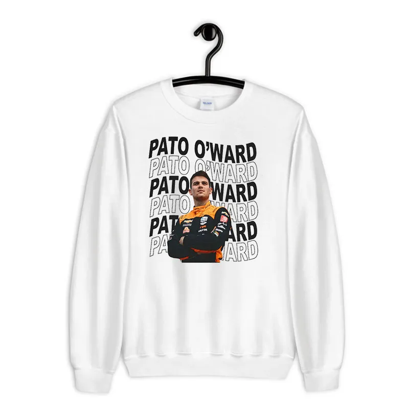 White Sweatshirt Retro Vintage Pato O'ward Indycar Shirt