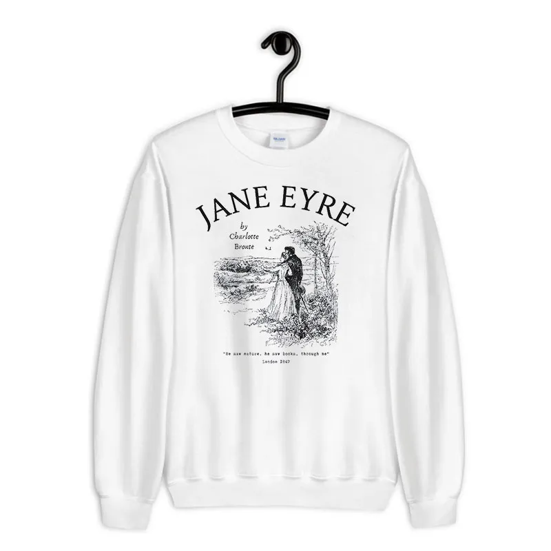White Sweatshirt Vintage Inspired Jane Eyre Shirt