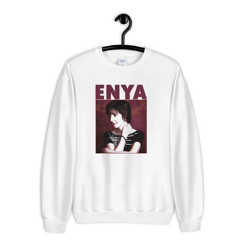 White Sweatshirt Vintage Inspired Singer Enya Shirt